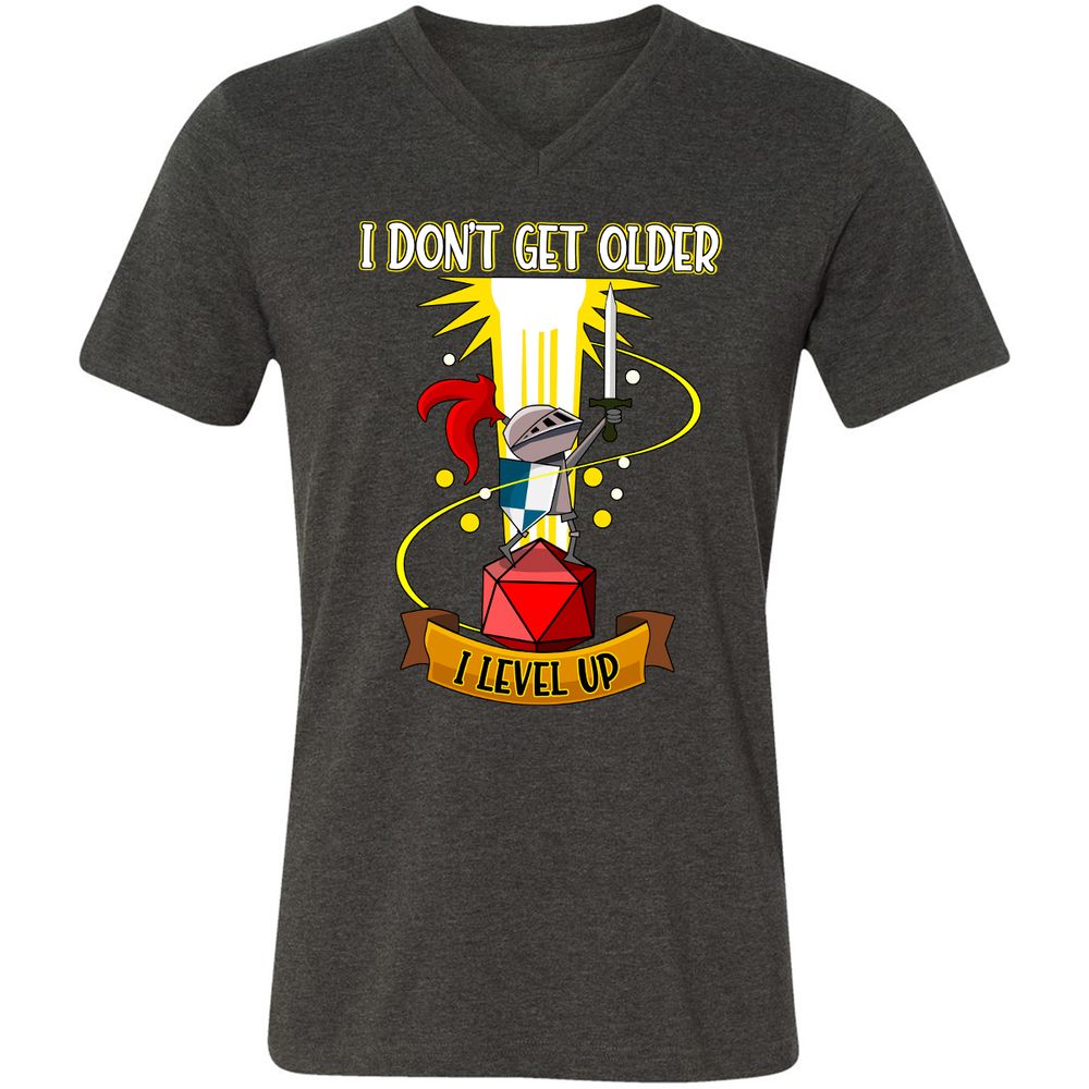 Unisex V-Neck T-Shirt - 6XKHL97C - Dark Grey Heather - 8