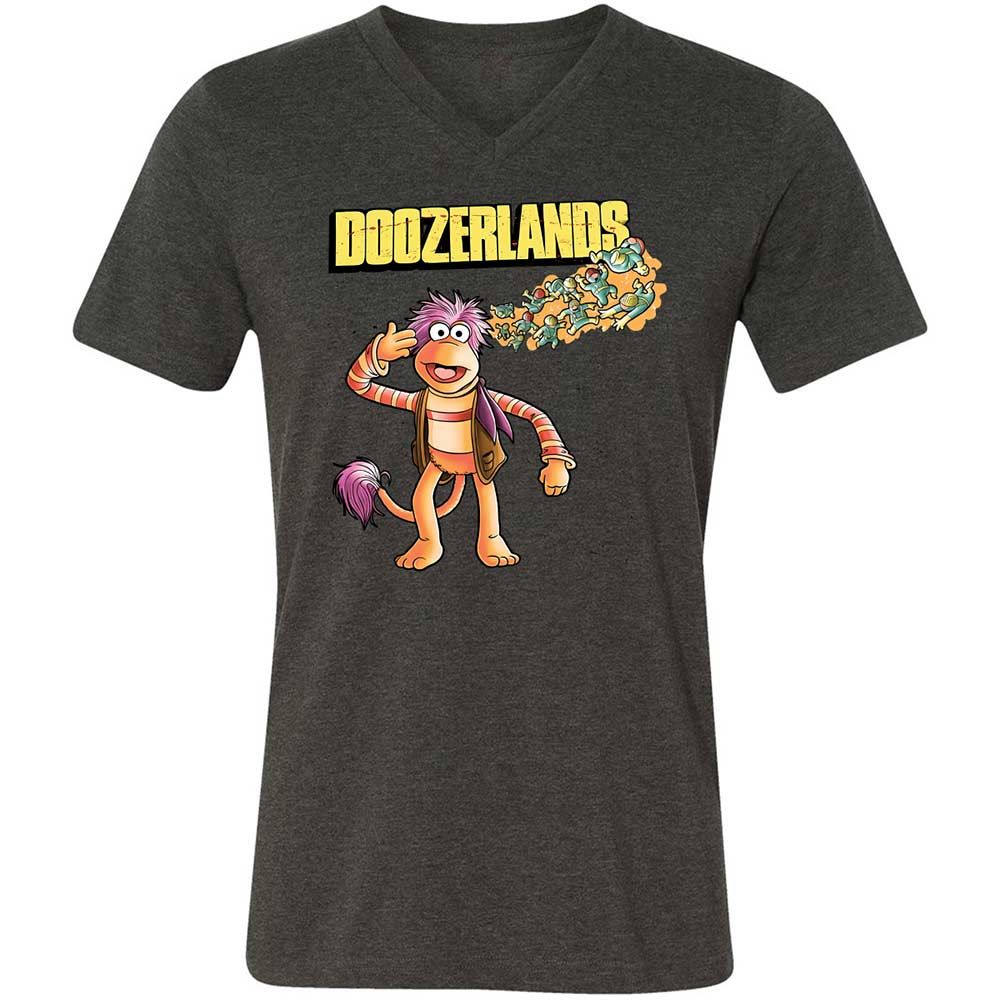 Unisex V-Neck T-Shirt - 3R6U3GJK - Dark Grey Heather - 8