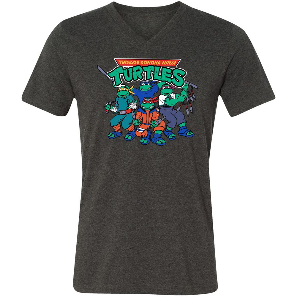 Unisex V-Neck T-Shirt - MBM4HVYH - Dark Grey Heather - 8