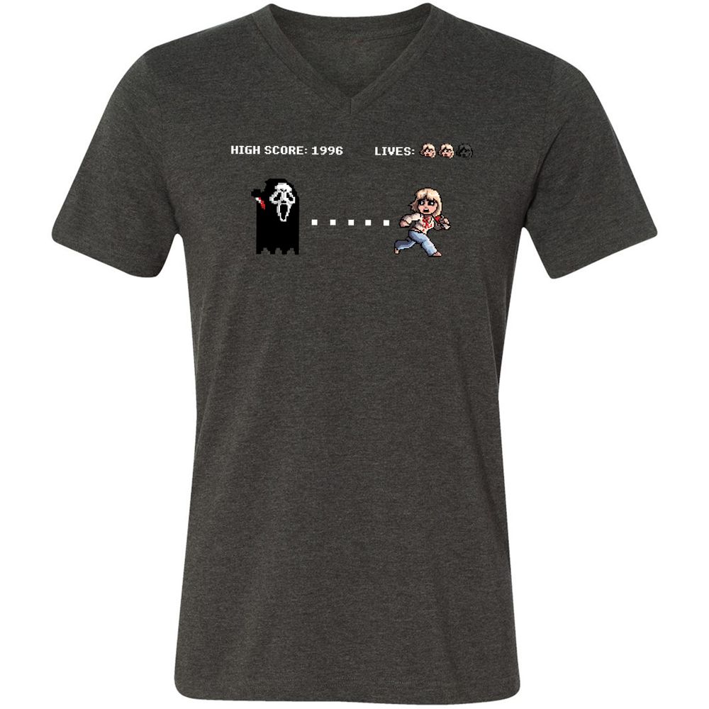 Unisex V-Neck T-Shirt - 24FBLSN4 - Dark Grey Heather - 8