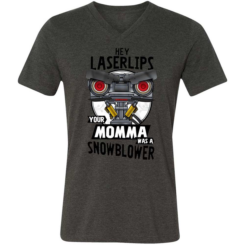 Unisex V-Neck T-Shirt - FC19B7ZG - Dark Grey Heather - 8