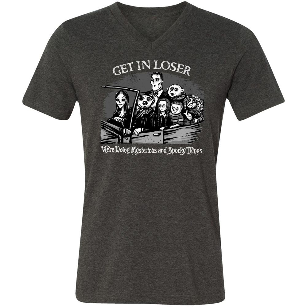 Unisex V-Neck T-Shirt - PXN9VXGB - Dark Grey Heather - 8