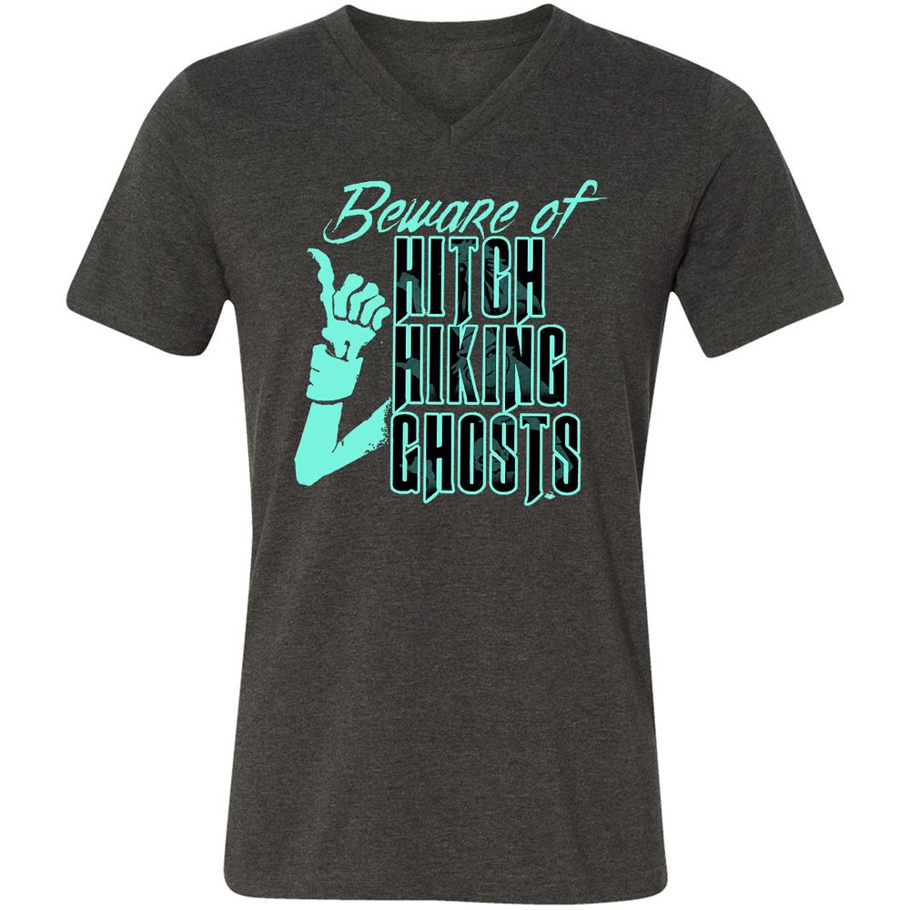 Unisex V-Neck T-Shirt - PAMSS76U - Dark Grey Heather - 8
