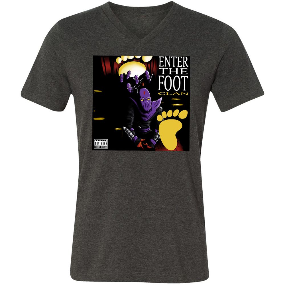 Unisex V-Neck T-Shirt - 2E83CY24 - Dark Grey Heather - 8