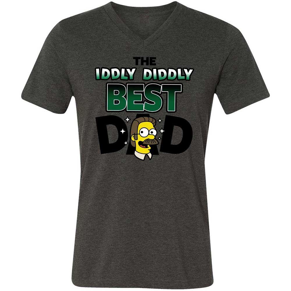 The Iddly diddly best dad - Dark Grey Heather - 8