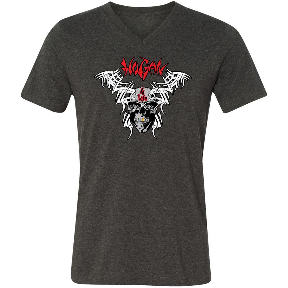 Unisex V-Neck T-Shirt - QKHZQ6EX - Dark Grey Heather - 8