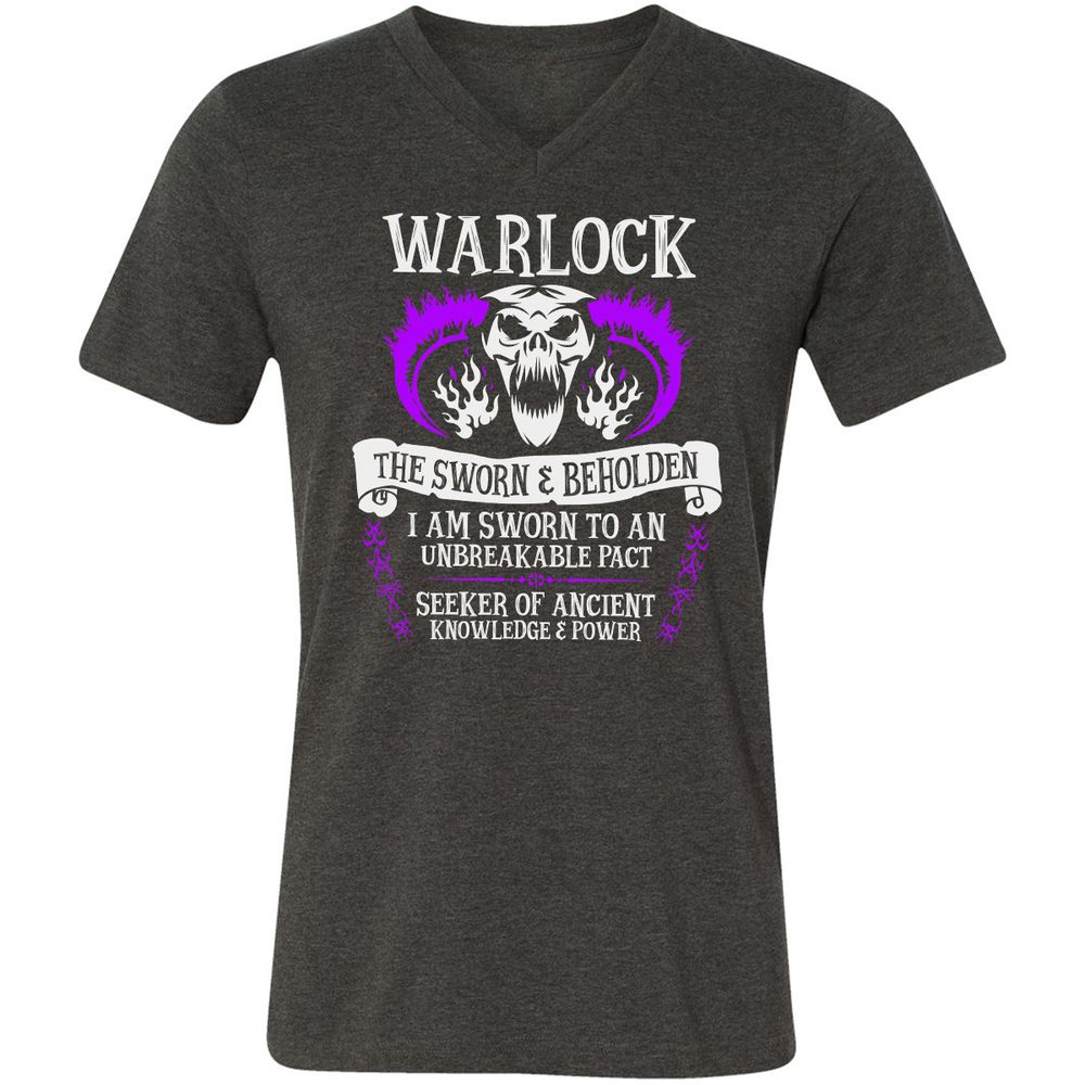 Unisex V-Neck T-Shirt - SXWRUK5D - Dark Grey Heather - 8