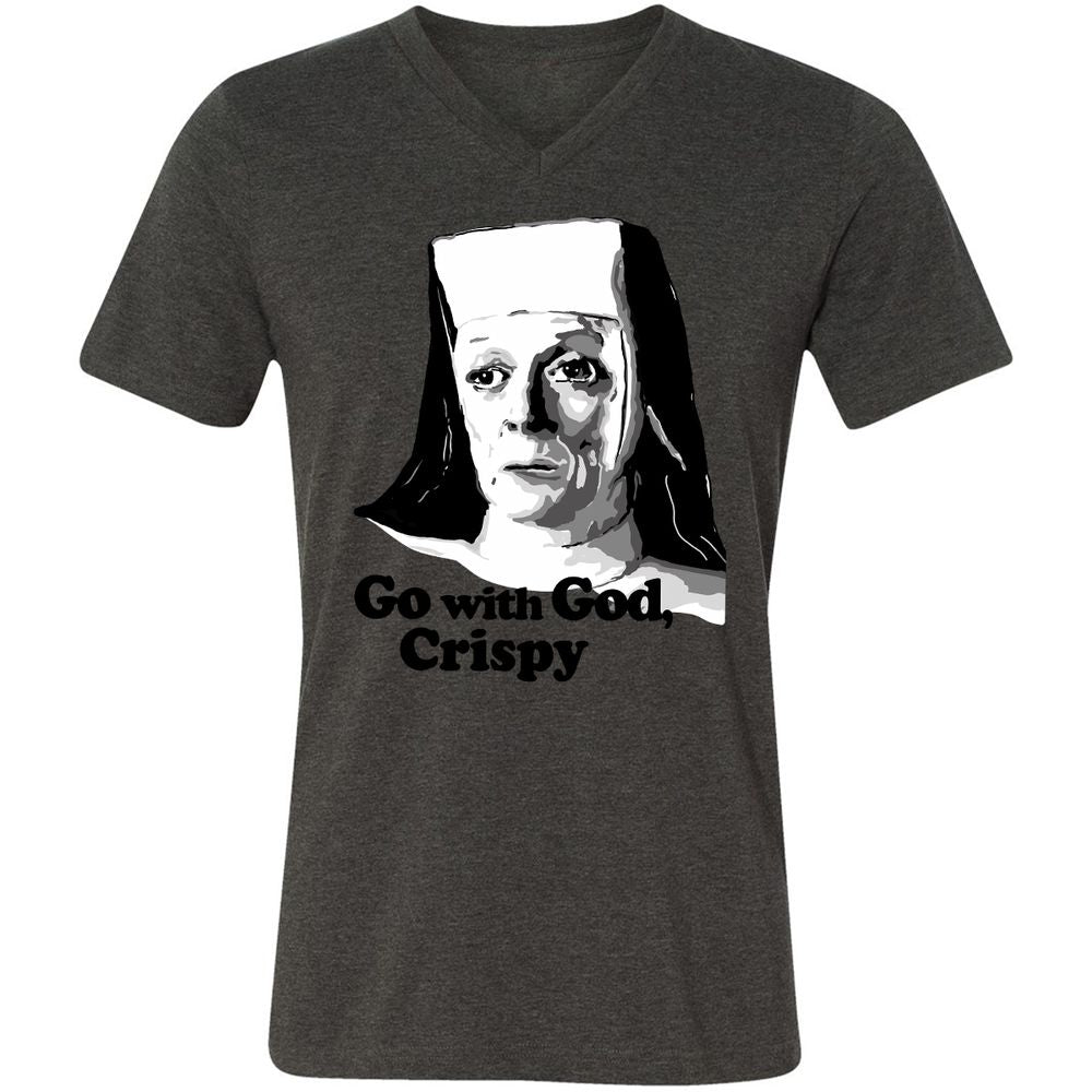 Unisex V-Neck T-Shirt - VFBUVKW9 - Dark Grey Heather - 8