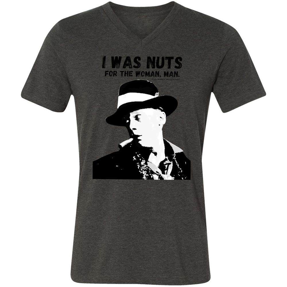 I was nuts for the woman, man - Dark Grey Heather - 8