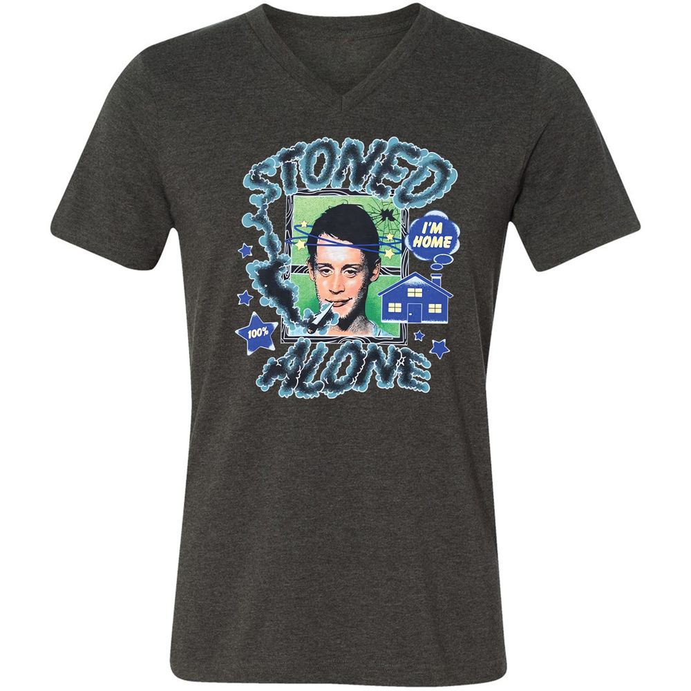 Stoned home alone - Dark Grey Heather - 8