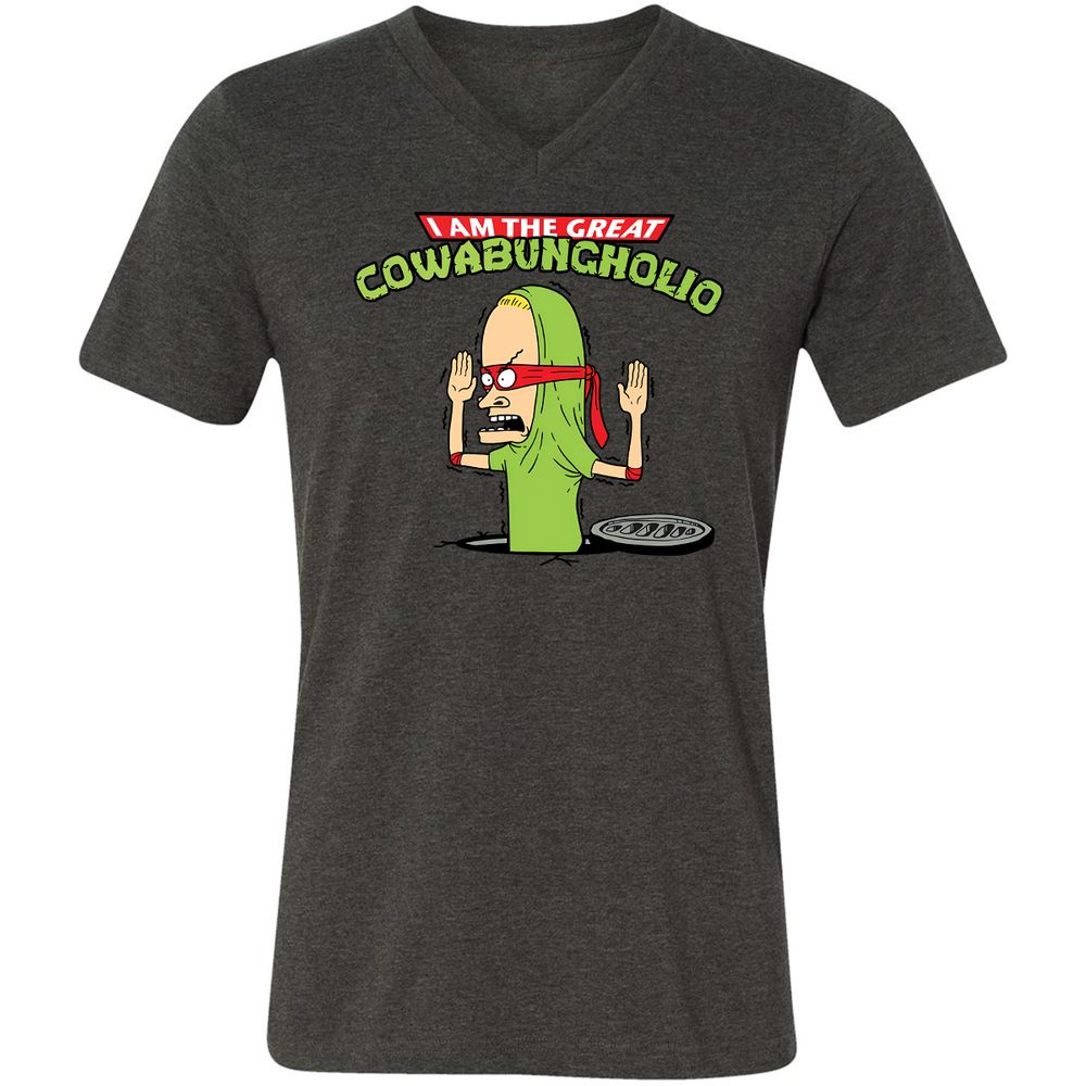 Unisex V-Neck T-Shirt - MD59U82E - Dark Grey Heather - 8