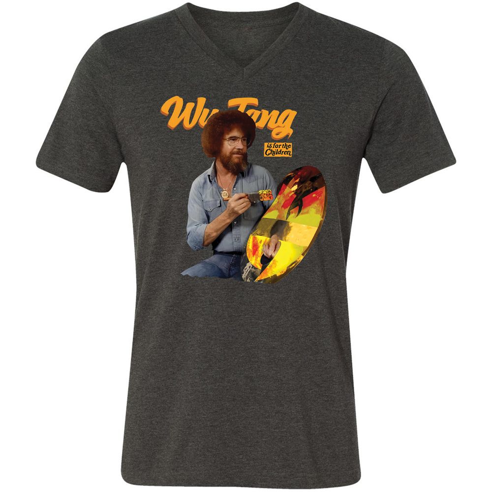 Unisex V-Neck T-Shirt - 14APS857 - Dark Grey Heather - 8