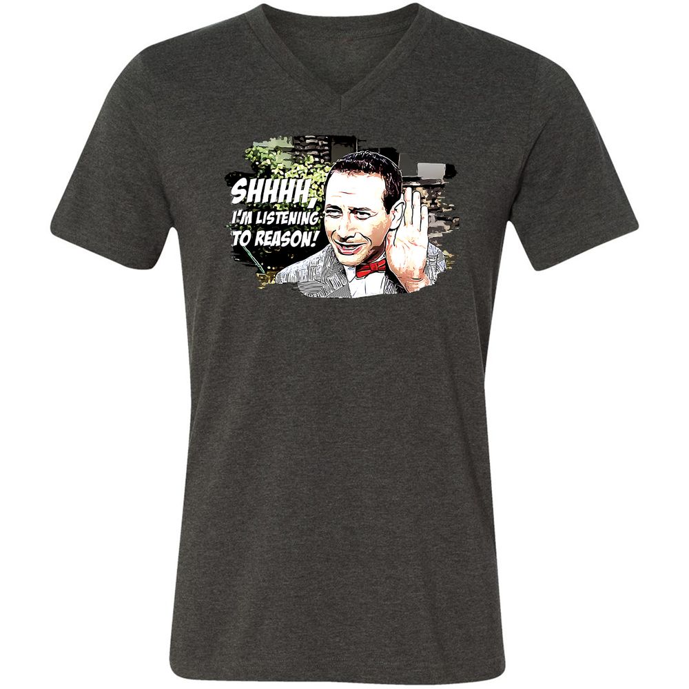 Unisex V-Neck T-Shirt - C4J2TBSS - Dark Grey Heather - 8