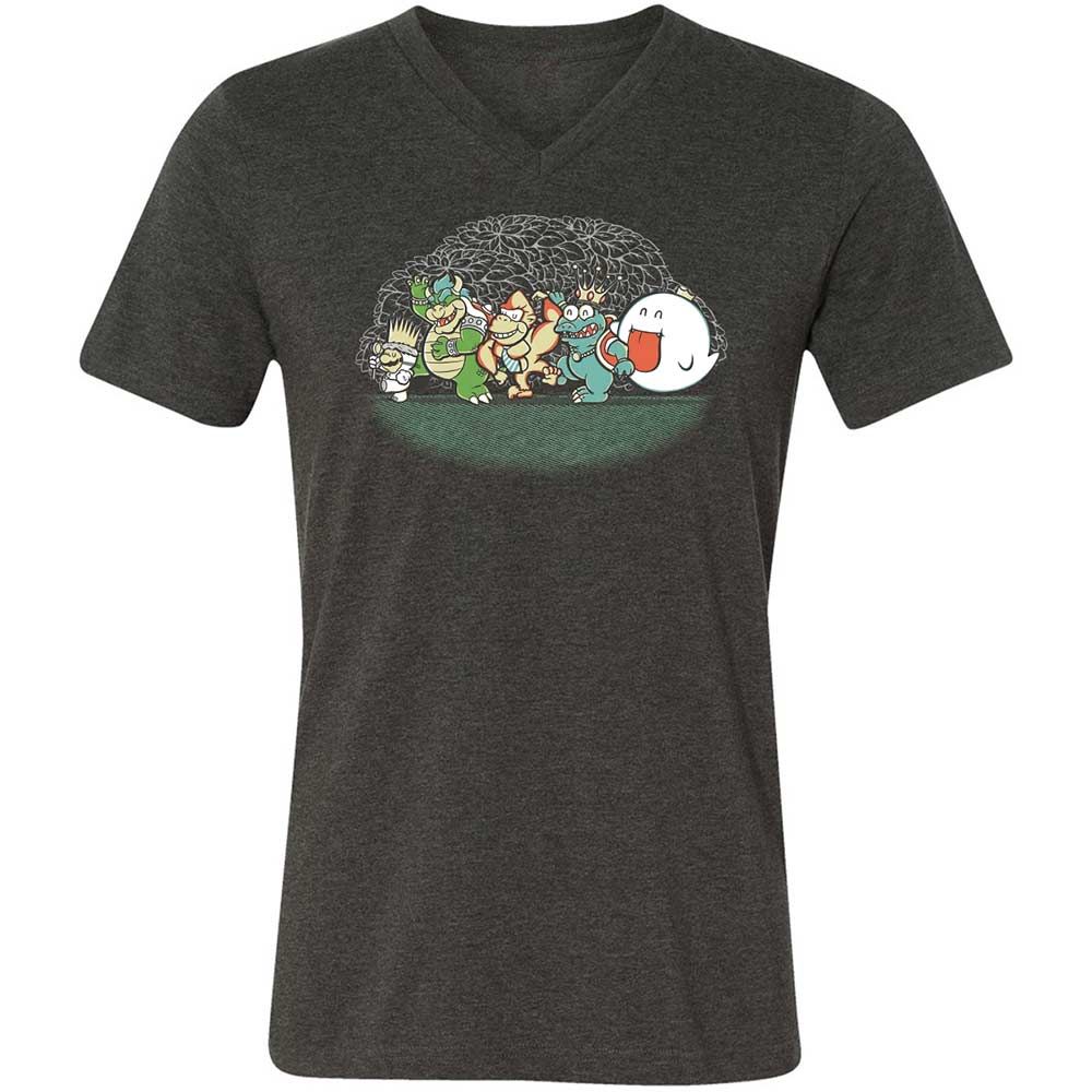 Unisex V-Neck T-Shirt - 4QJGUB1S - Dark Grey Heather - 8
