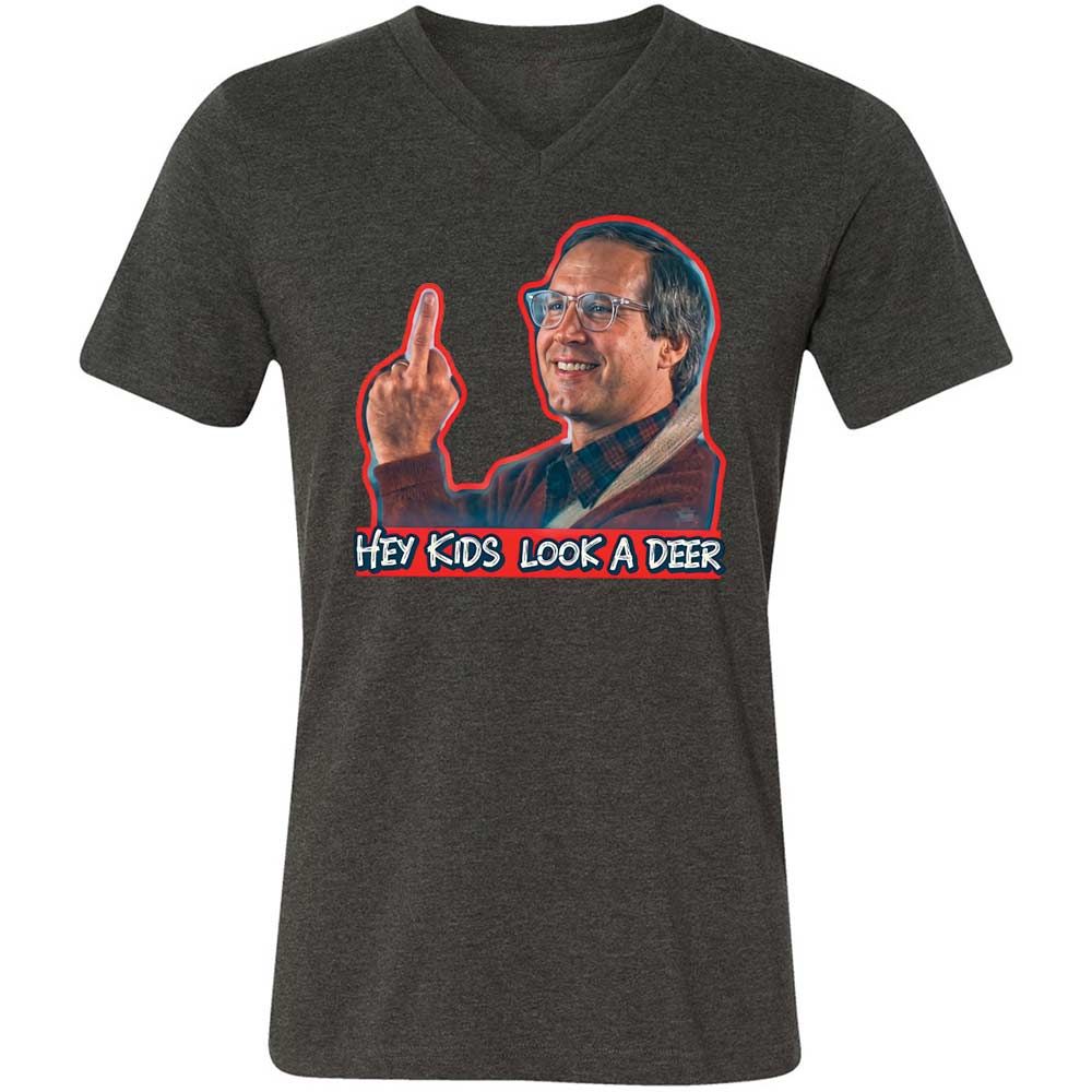 Hey Kids, Look a Deer - Dark Grey Heather - 8