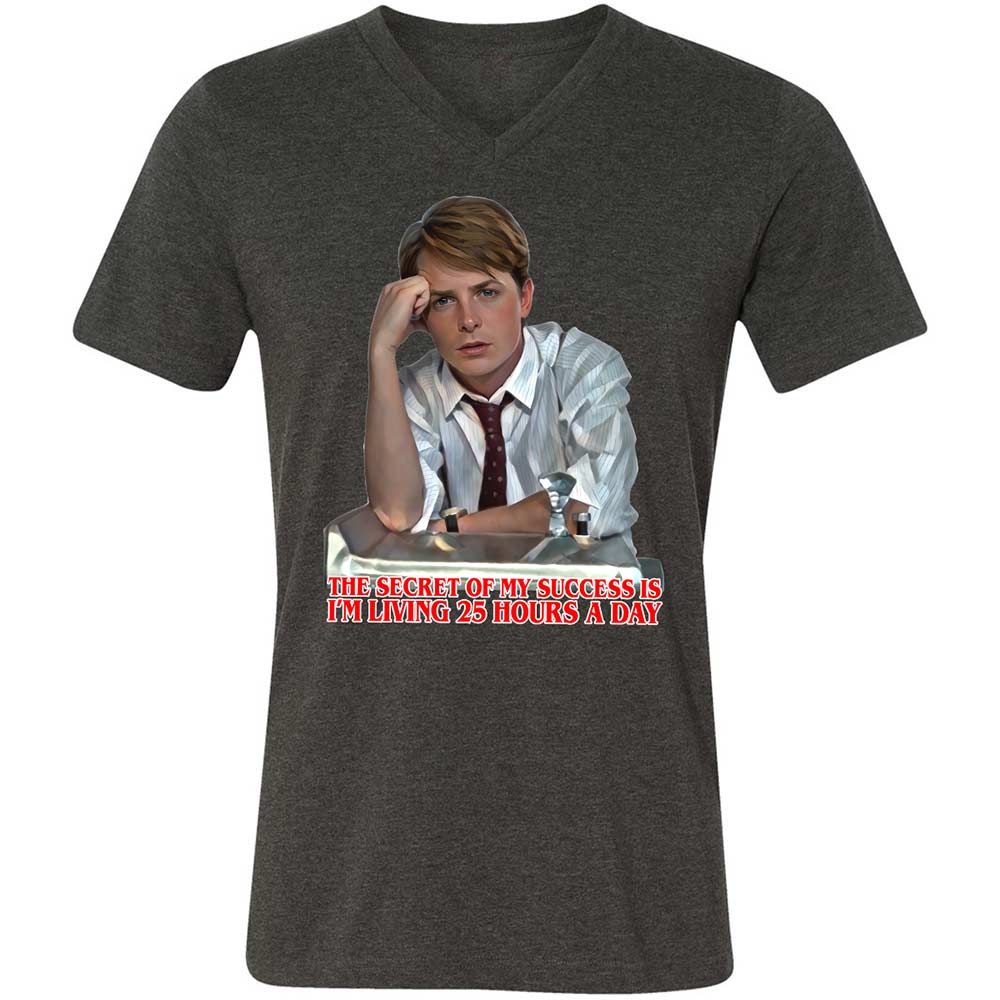 Unisex V-Neck T-Shirt - 99Q39PWJ - Dark Grey Heather - 8