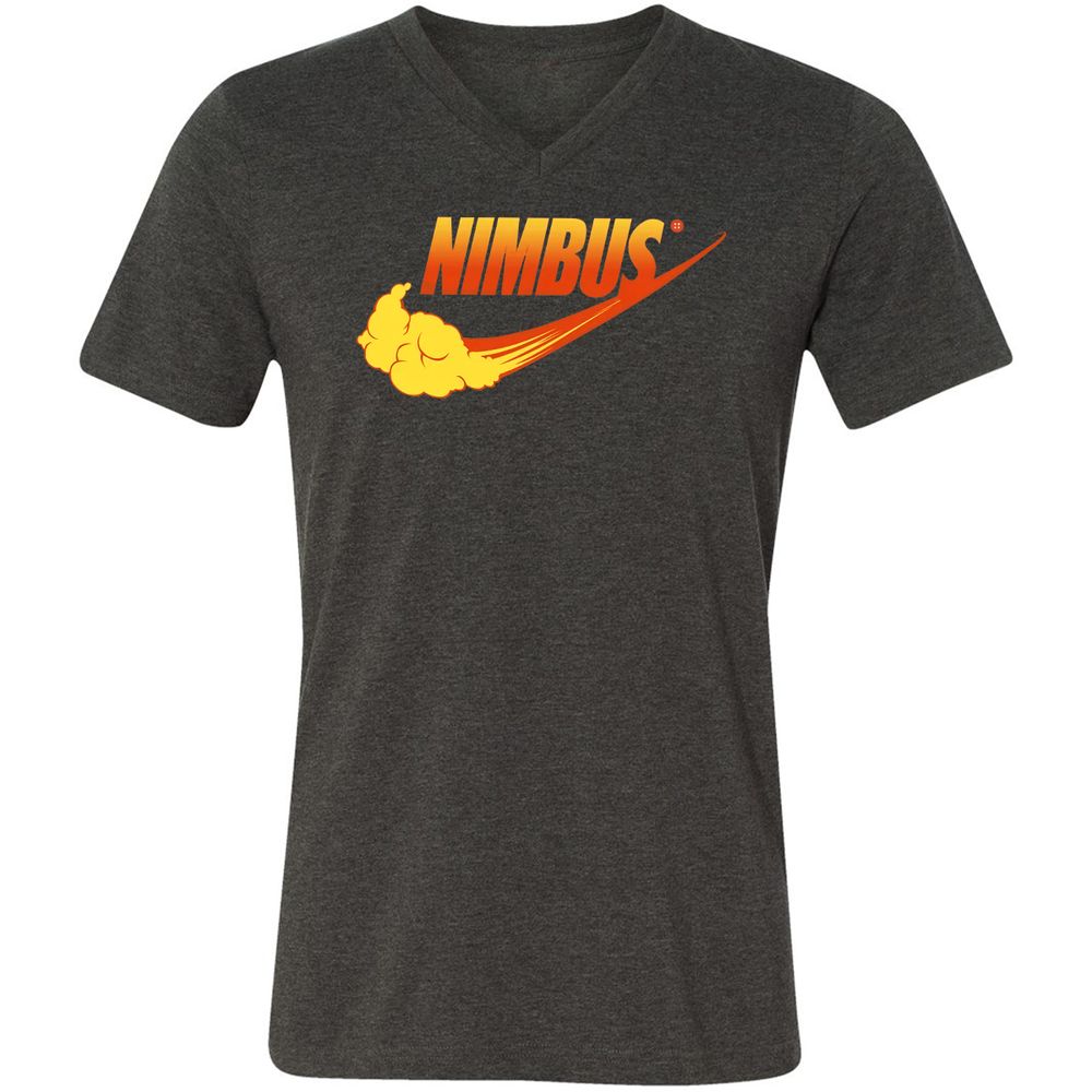 Unisex V-Neck T-Shirt - RR7Q7WHP - Dark Grey Heather - 8