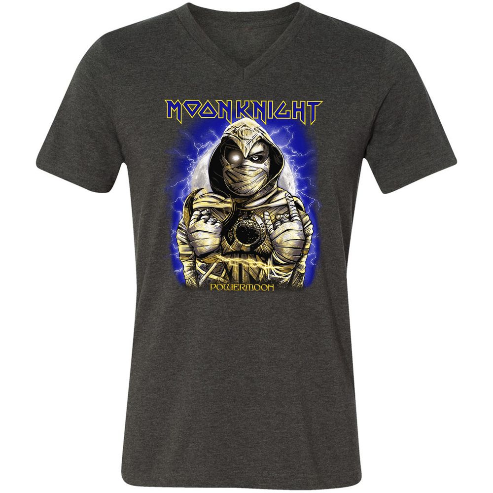 Unisex V-Neck T-Shirt - LD11X79B - Dark Grey Heather - 8