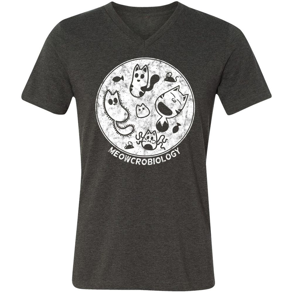 Unisex V-Neck T-Shirt - AYS5CEQH - Dark Grey Heather - 8