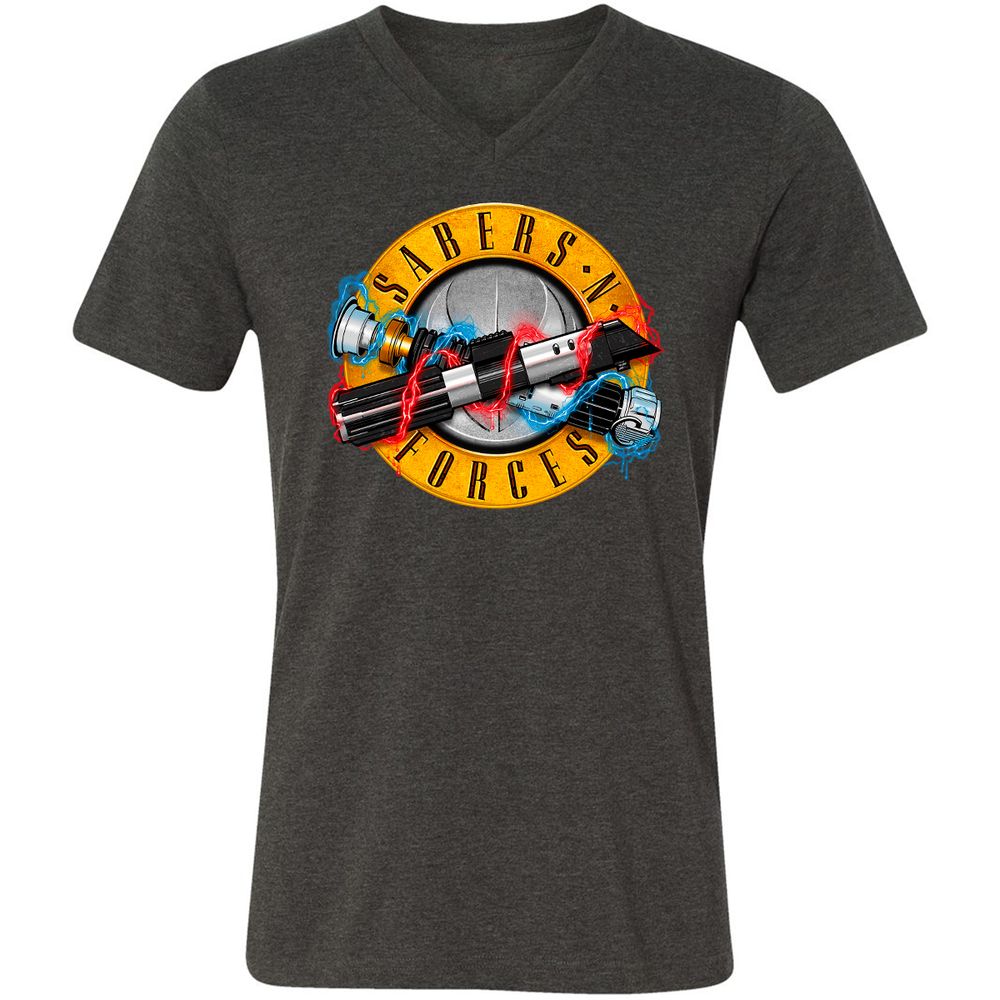 Unisex V-Neck T-Shirt - H4A2SGN2 - Dark Grey Heather - 8