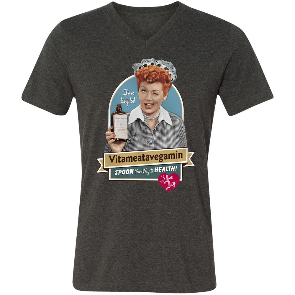 Unisex V-Neck T-Shirt - 2GAG99S8 - Dark Grey Heather - 8