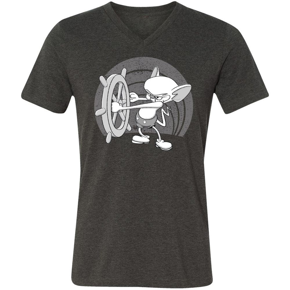 Unisex V-Neck T-Shirt - S1ASR1KT - Dark Grey Heather - 8