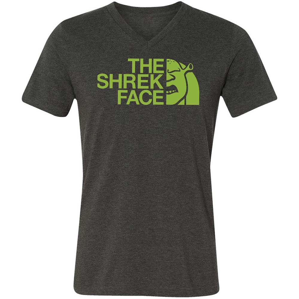 Unisex V-Neck T-Shirt - 4NDXKCHW - Dark Grey Heather - 8