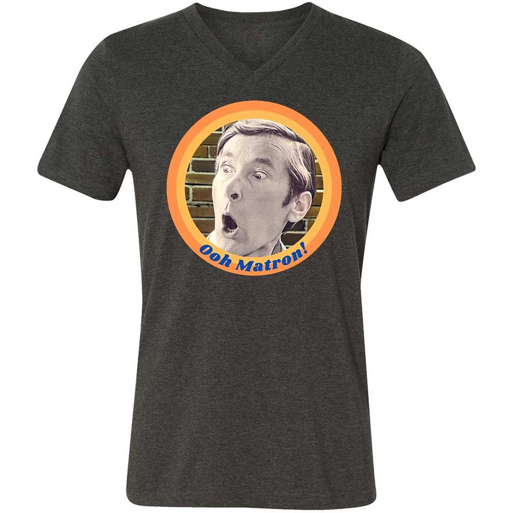 Unisex V-Neck T-Shirt - 66733UPN - Dark Grey Heather - 8