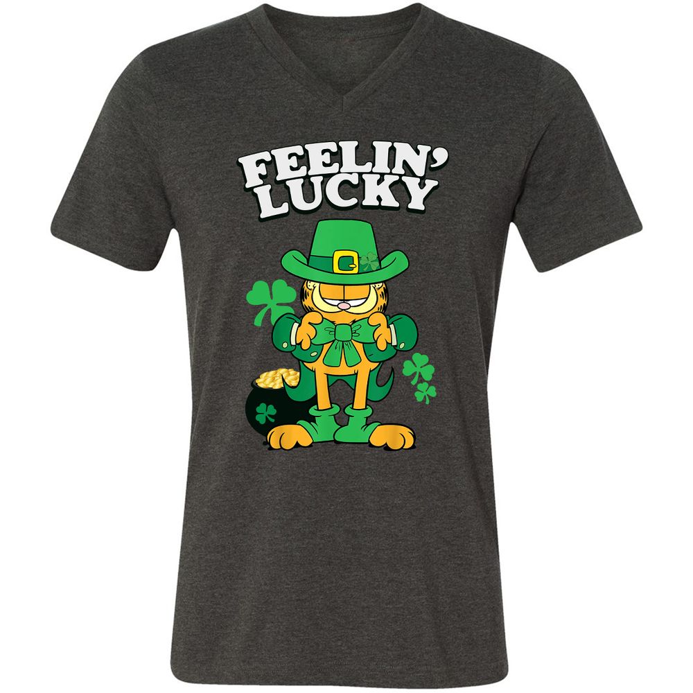 Unisex V-Neck T-Shirt - J1CLFBJ3 - Dark Grey Heather - 8