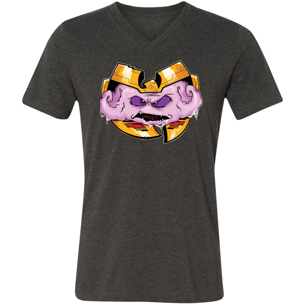 Unisex V-Neck T-Shirt - JXWFNFY1 - Dark Grey Heather - 8