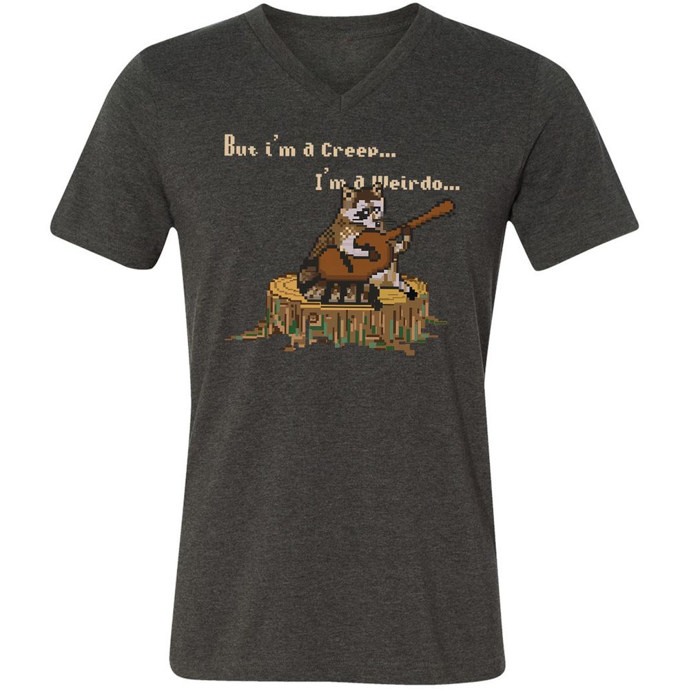 Unisex V-Neck T-Shirt - 2FPJPD3M - Dark Grey Heather - 8
