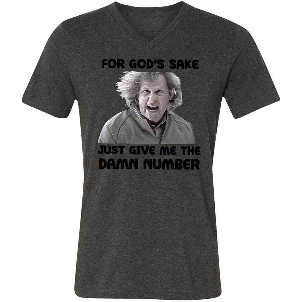 Unisex V-Neck T-Shirt - 3J88FQEH - Dark Grey Heather - 8