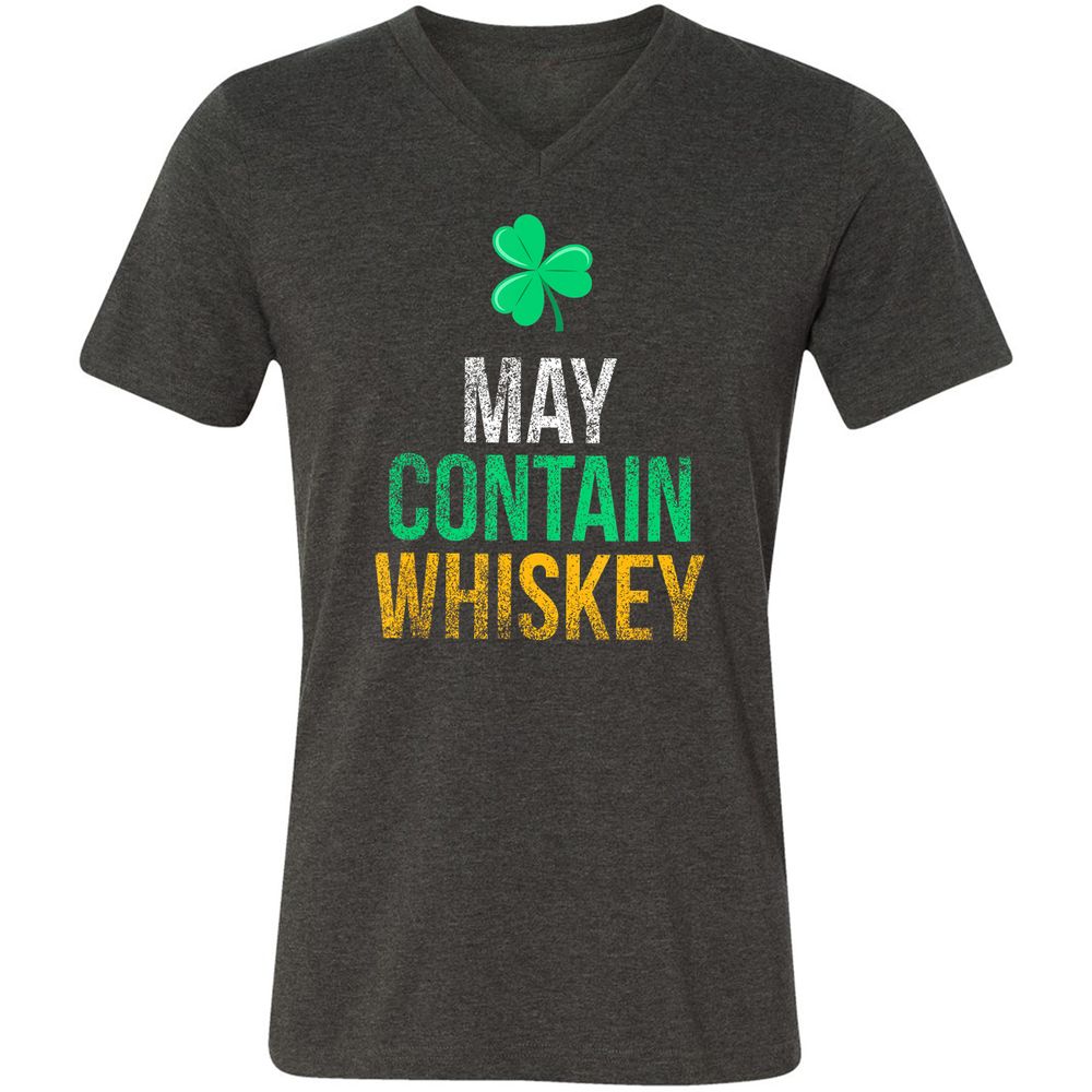 Unisex V-Neck T-Shirt - 44SP497V - Dark Grey Heather - 8