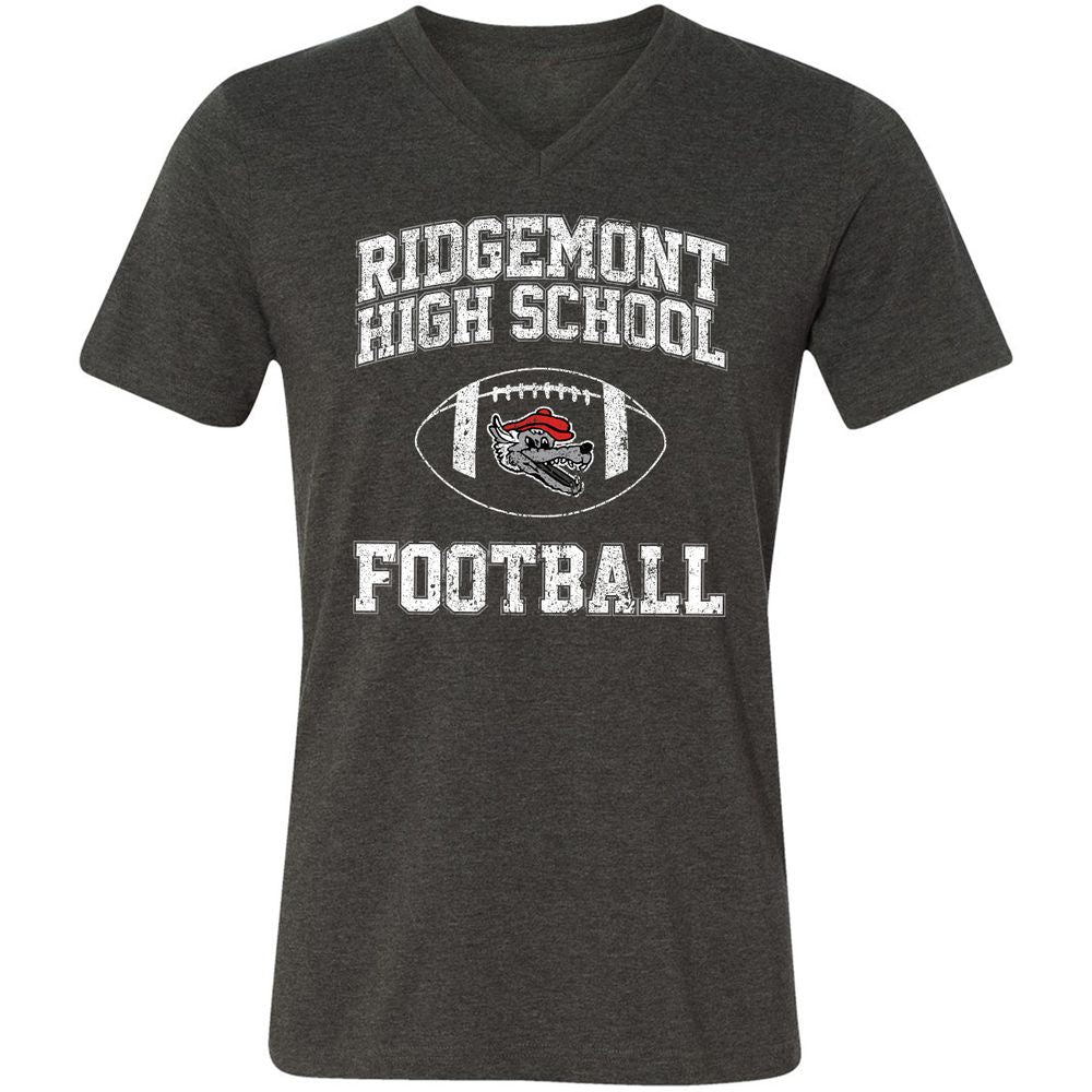 Unisex V-Neck T-Shirt - T2T2YDWD - Dark Grey Heather - 8