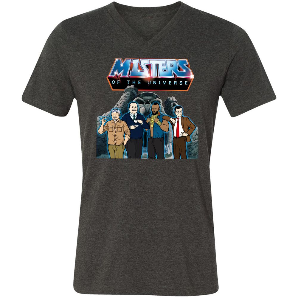 Unisex V-Neck T-Shirt - CRAYZQV6 - Dark Grey Heather - 8