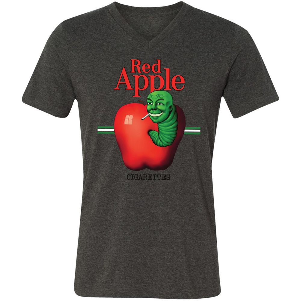 Unisex V-Neck T-Shirt - H1GKJLPJ - Dark Grey Heather - 8