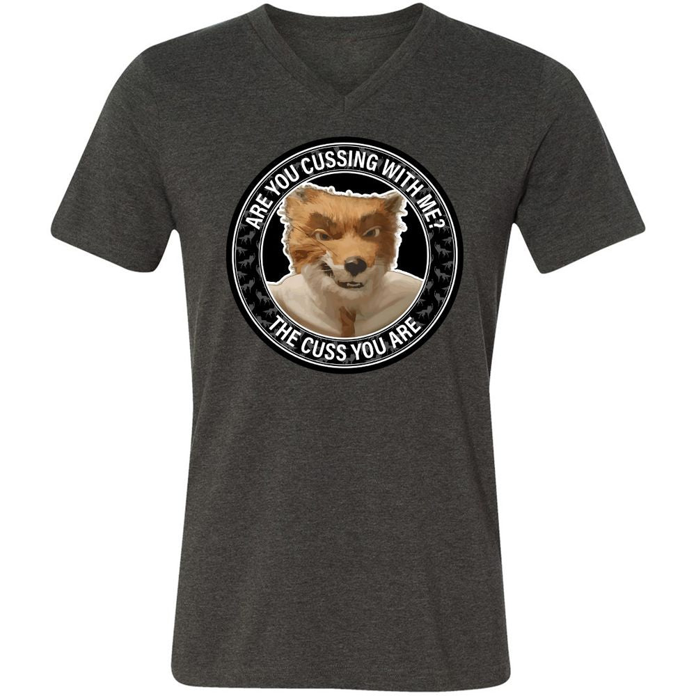 Unisex V-Neck T-Shirt - VPGRCLJQ - Dark Grey Heather - 8