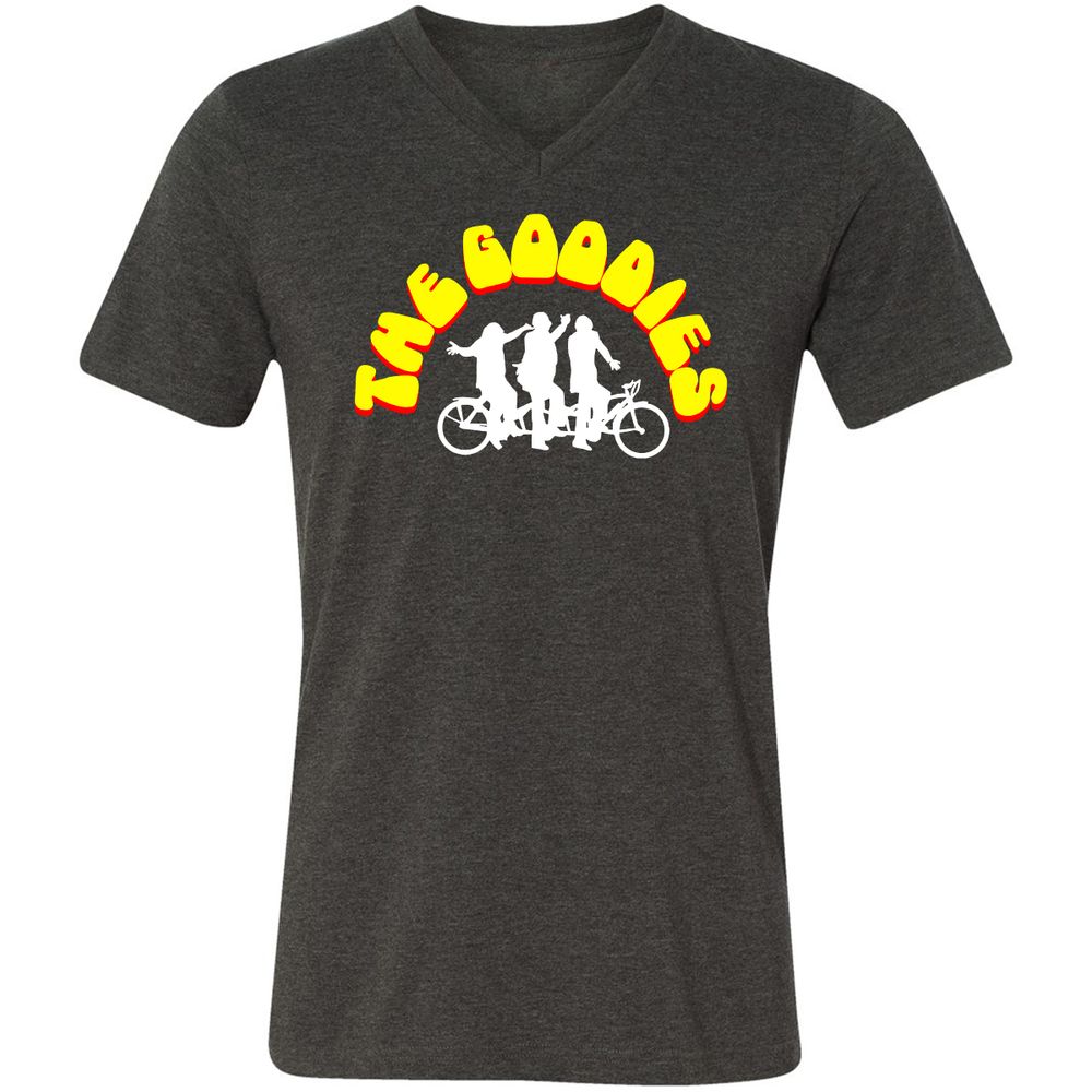 Unisex V-Neck T-Shirt - EME7BNMU - Dark Grey Heather - 8