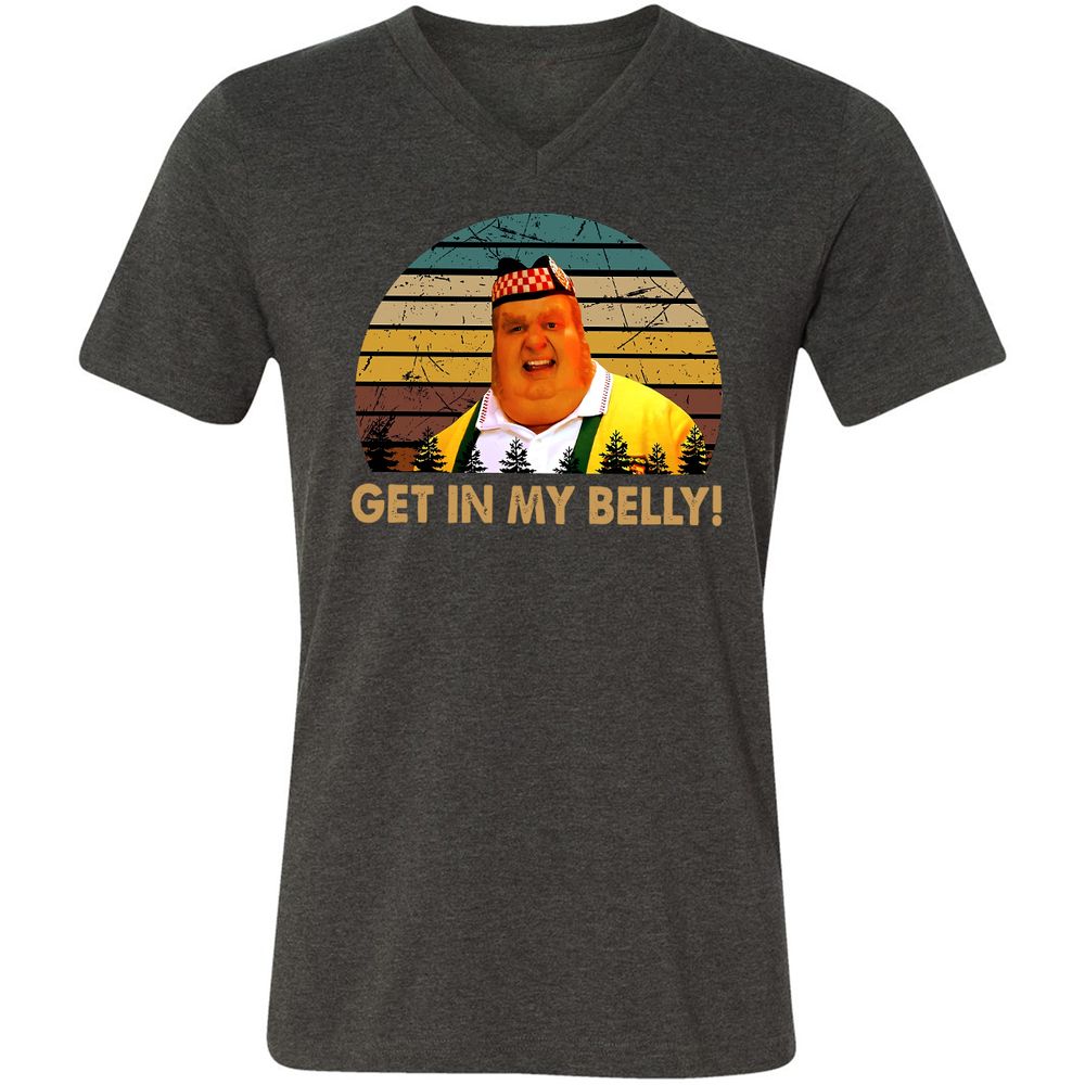 Unisex V-Neck T-Shirt - G2CSV9EY - Dark Grey Heather - 8