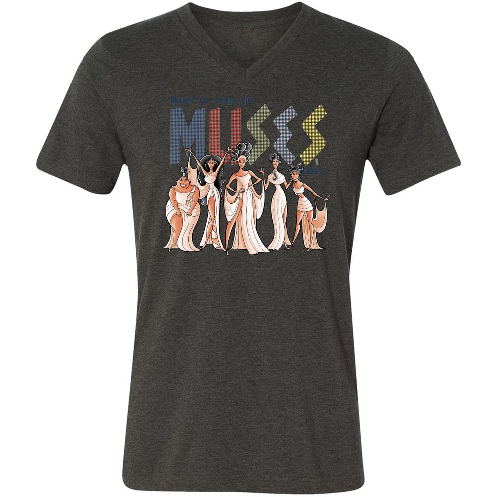 Unisex V-Neck T-Shirt - KL3G6MM6 - Dark Grey Heather - 8