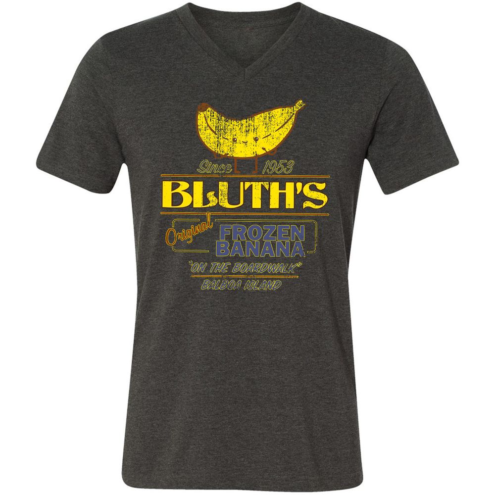 Unisex V-Neck T-Shirt - Q3KVS9Z6 - Dark Grey Heather - 8