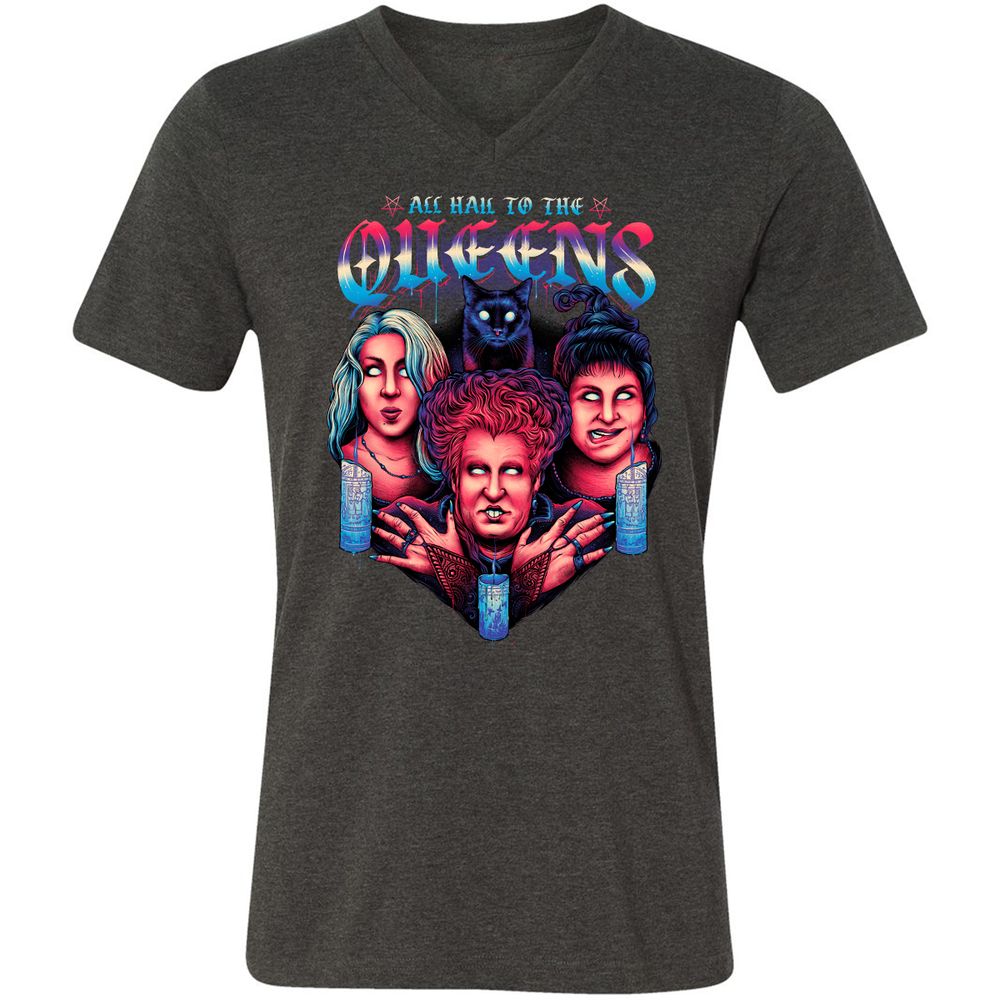 Unisex V-Neck T-Shirt - J1175HYR - Dark Grey Heather - 8