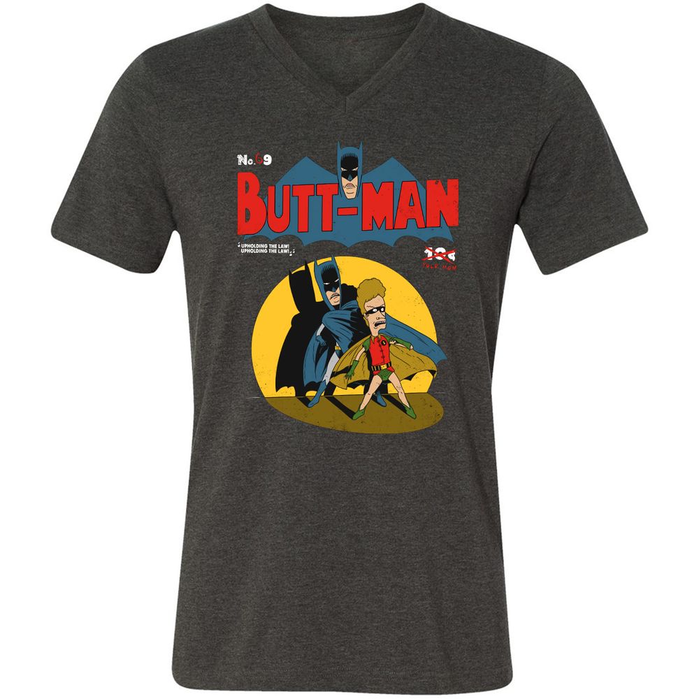 Unisex V-Neck T-Shirt - EC6VPG3K - Dark Grey Heather - 8