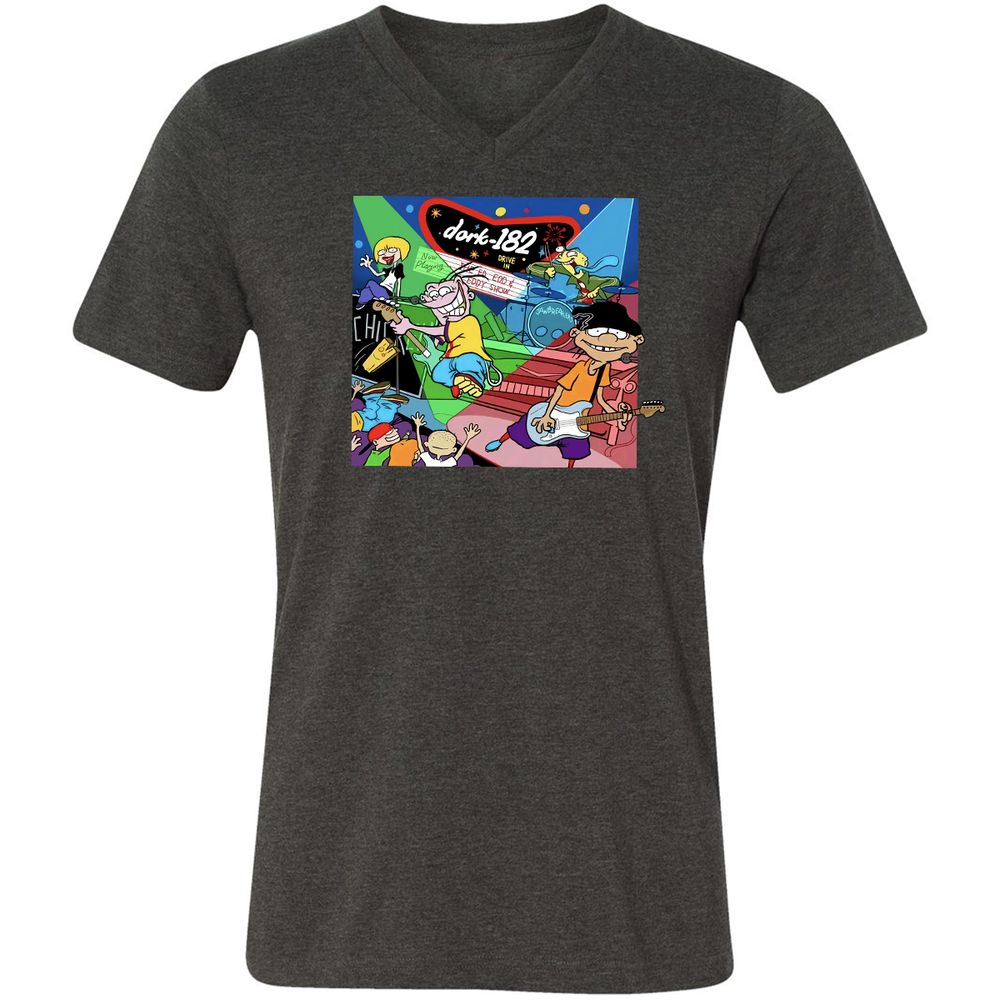 Unisex V-Neck T-Shirt - C5D5STCT - Dark Grey Heather - 8