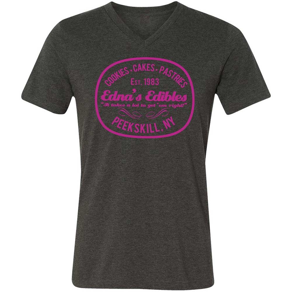 Unisex V-Neck T-Shirt - KAC9GSKU - Dark Grey Heather - 8
