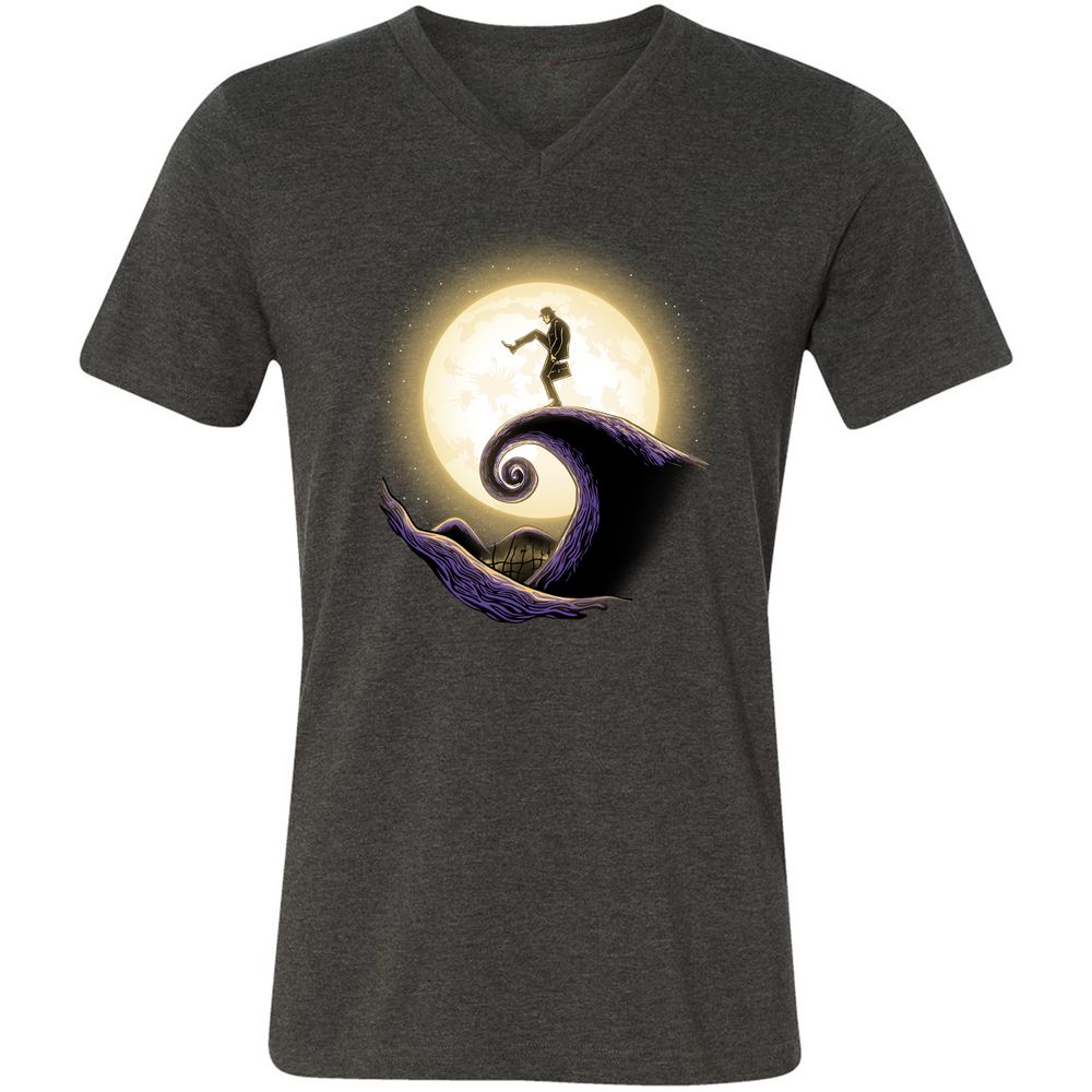 Unisex V-Neck T-Shirt - Y42984P7 - Dark Grey Heather - 8