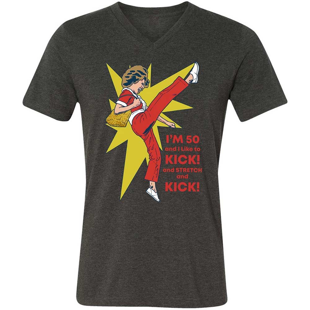 Unisex V-Neck T-Shirt - 4TNNU7HN - Dark Grey Heather - 8