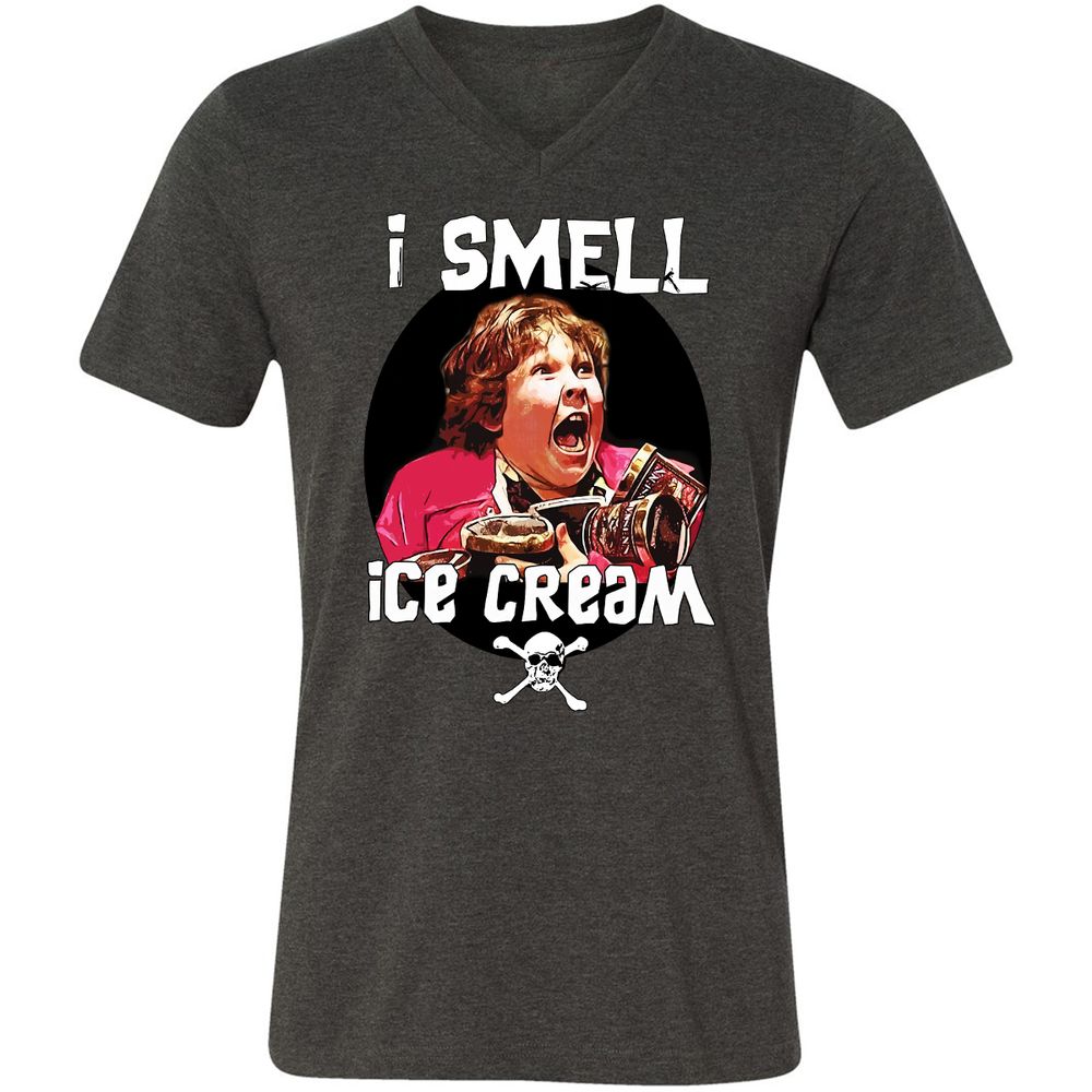 Unisex V-Neck T-Shirt - W488UG2D - Dark Grey Heather - 8