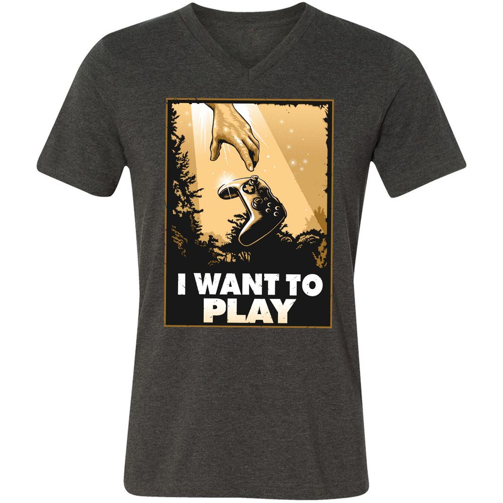 Unisex V-Neck T-Shirt - MPCLFU3J - Dark Grey Heather - 8