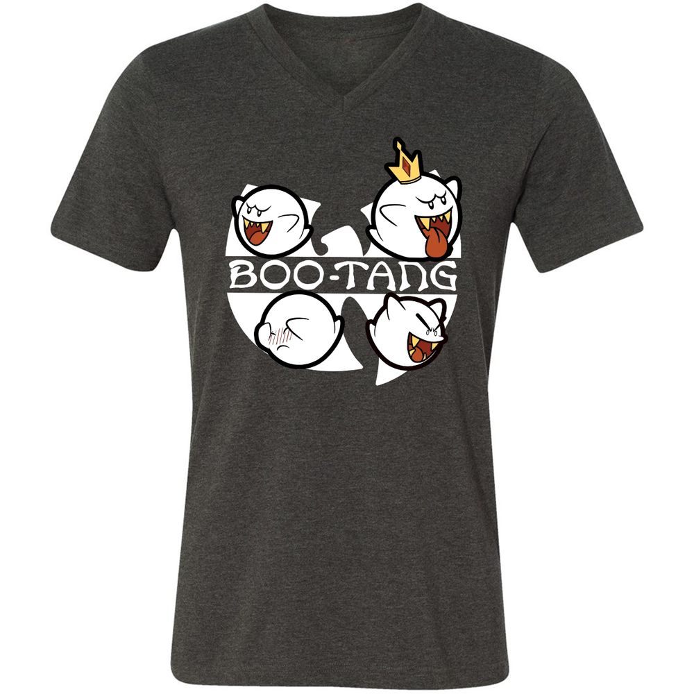 Unisex V-Neck T-Shirt - WMMUUTJ4 - Dark Grey Heather - 8